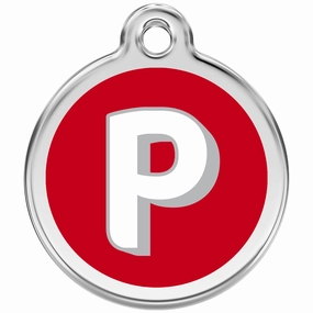 Red Dingo Alphabet Tag Letter P Pet ID poultry vaccine,livestock vaccine,animal vaccination