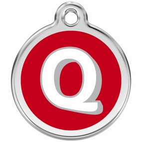 Red Dingo Alphabet Tag Letter Q Pet ID dog skin care,coat conditioner,anti itch dog spray