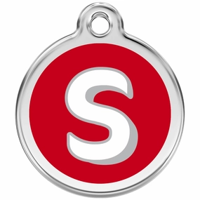 Red Dingo Alphabet Tag Letter S Pet ID dog skin care,coat conditioner,anti itch dog spray