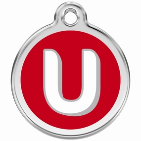 Red Dingo Alphabet Tag Letter U Pet ID poultry vaccine,livestock vaccine,animal vaccination