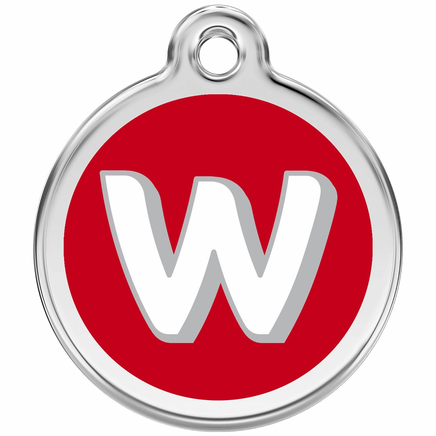 Red Dingo Alphabet Tag Letter W Pet ID poultry vaccine,livestock vaccine,animal vaccination
