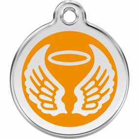 Red Dingo Angel Wings Pet ID Dog Tags poultry vaccine,livestock vaccine,animal vaccination