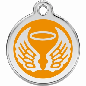 Red Dingo Angel Wings Pet ID Dog Tags designer pet clothes,designer dog collar,luxury pet gear