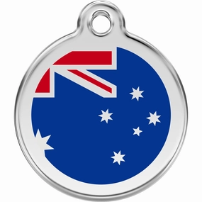 Red Dingo Australian Flag Pet ID Dog Tags dog skin care,coat conditioner,anti itch dog spray