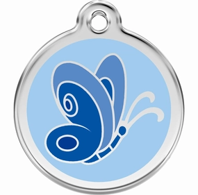Red Dingo Blue Butterfly Pet ID Dog Tags dog skin care,coat conditioner,anti itch dog spray