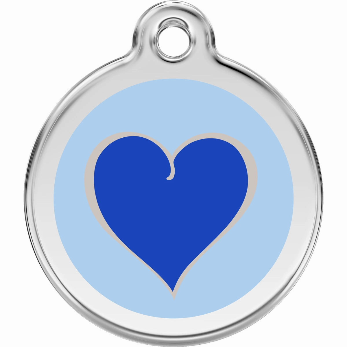 Red Dingo Blue Heart Pet ID Dog Tag designer pet clothes,designer dog collar,luxury pet gear