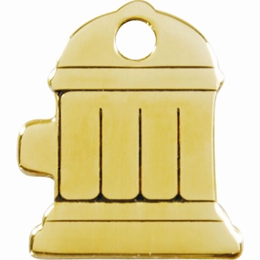 Red Dingo Brass Fire Hydrant Pet ID Dog Tags dog skin care,coat conditioner,anti itch dog spray