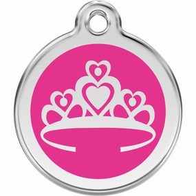 Red Dingo Crown Pet ID Dog Tags designer pet clothes,designer dog collar,luxury pet gear
