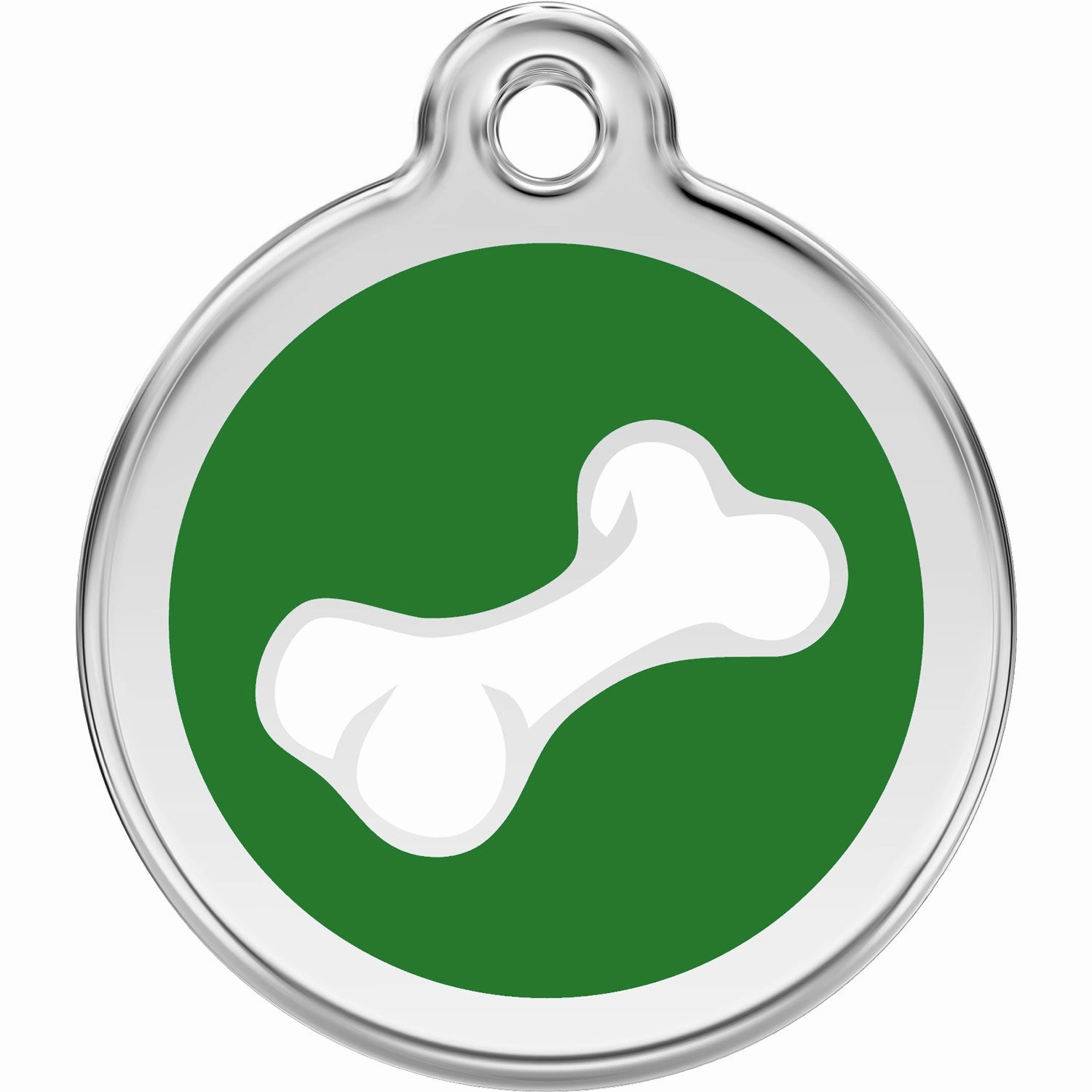 Red Dingo Diagonal Bone Pet ID Dog Tags