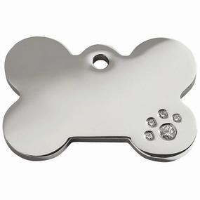 Red Dingo Diamante Bone Pet ID Dog Tags poultry vaccine,livestock vaccine,animal vaccination