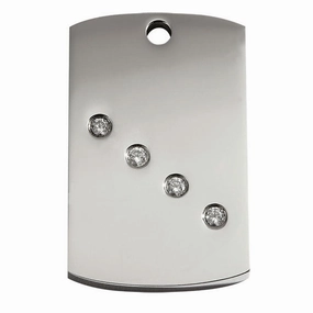 Red Dingo Diamante Rectangle Pet ID Dog Tags poultry vaccine,livestock vaccine,animal vaccination