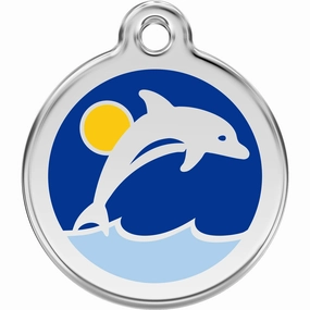 Red Dingo Dolphin Pet ID Dog Tags dog skin care,coat conditioner,anti itch dog spray