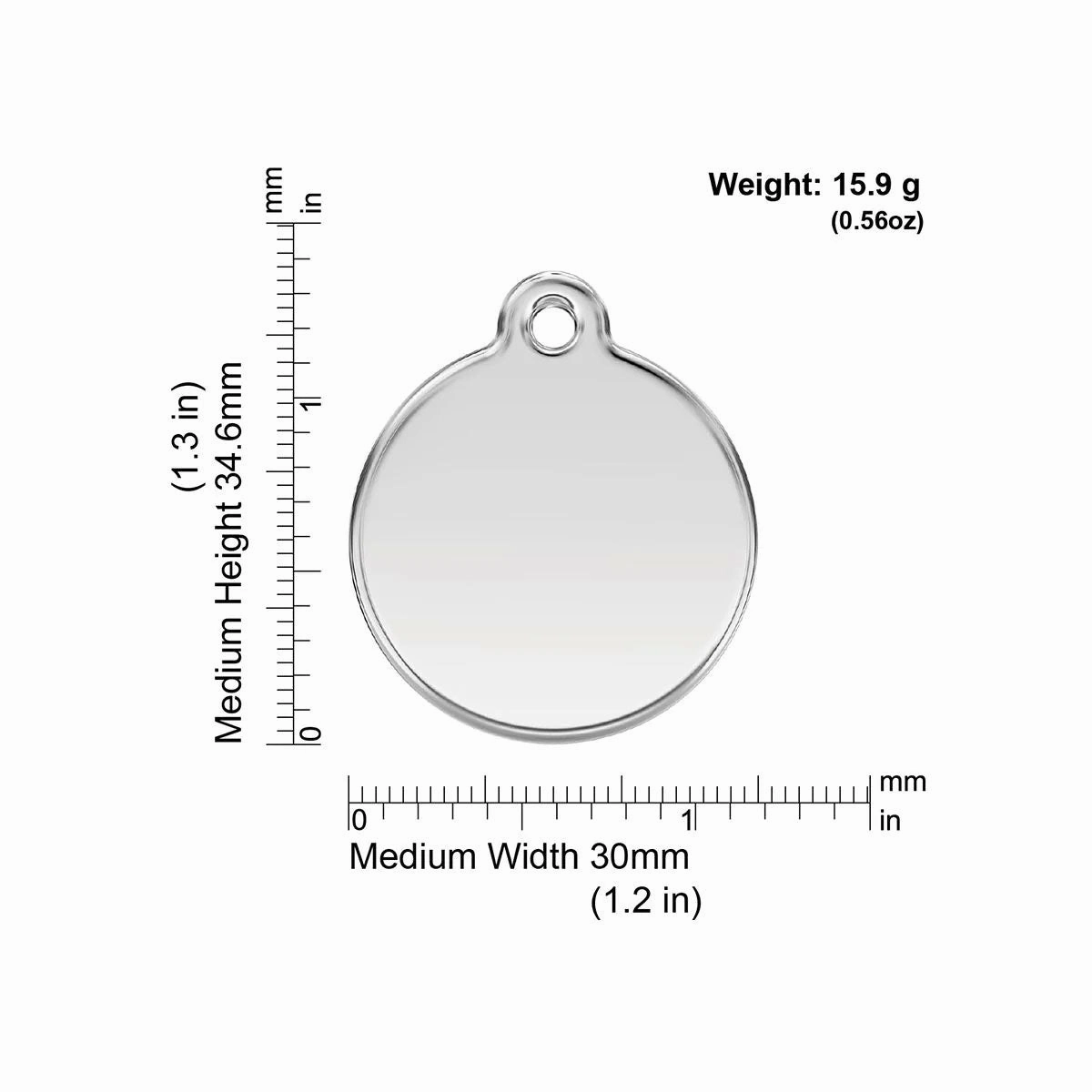 Red Dingo Evil Eye Pet ID Dog Tags