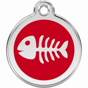 Red Dingo Fish Bones Pet ID Dog Tags poultry vaccine,livestock vaccine,animal vaccination