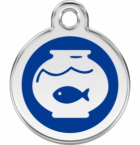 Red Dingo Fish Bowl Pet ID Cat Tags poultry vaccine,livestock vaccine,animal vaccination