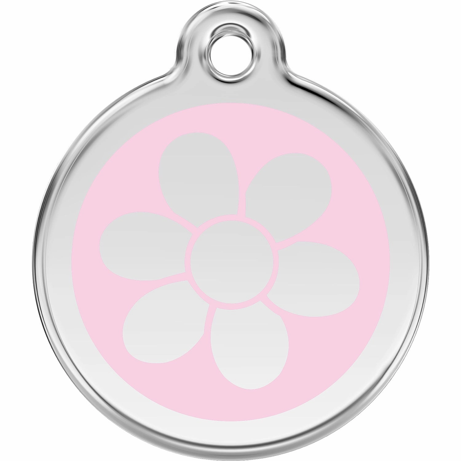 Red Dingo Flower Pet ID Dog Tags