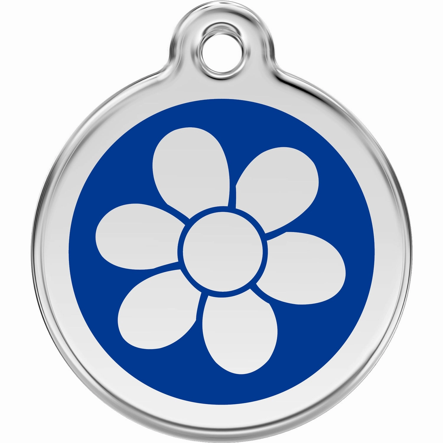 Red Dingo Flower Pet ID Dog Tags