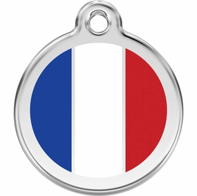 Red Dingo French Flag Pet ID Dog Tags dog skin care,coat conditioner,anti itch dog spray