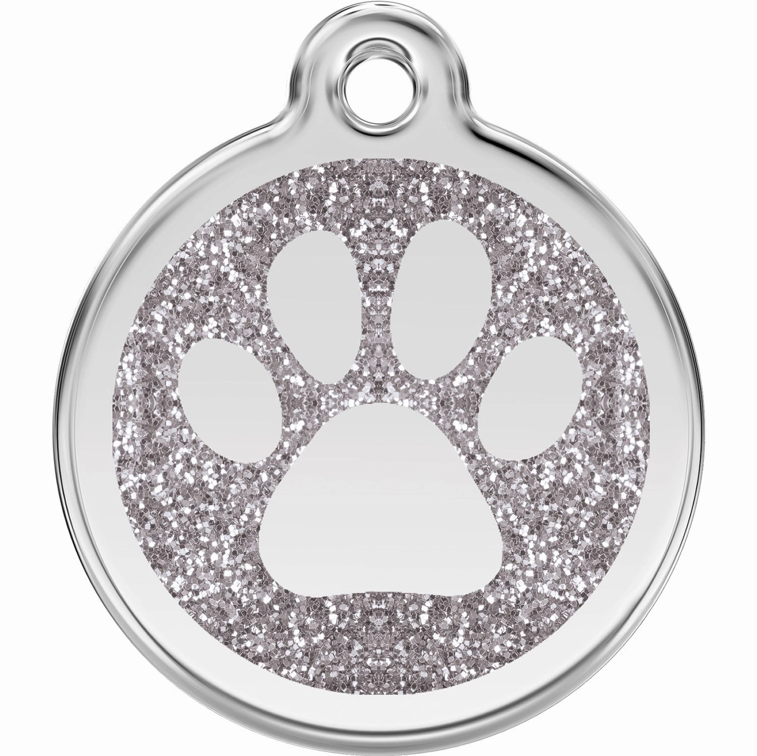 Red Dingo Glitter Paw Print
