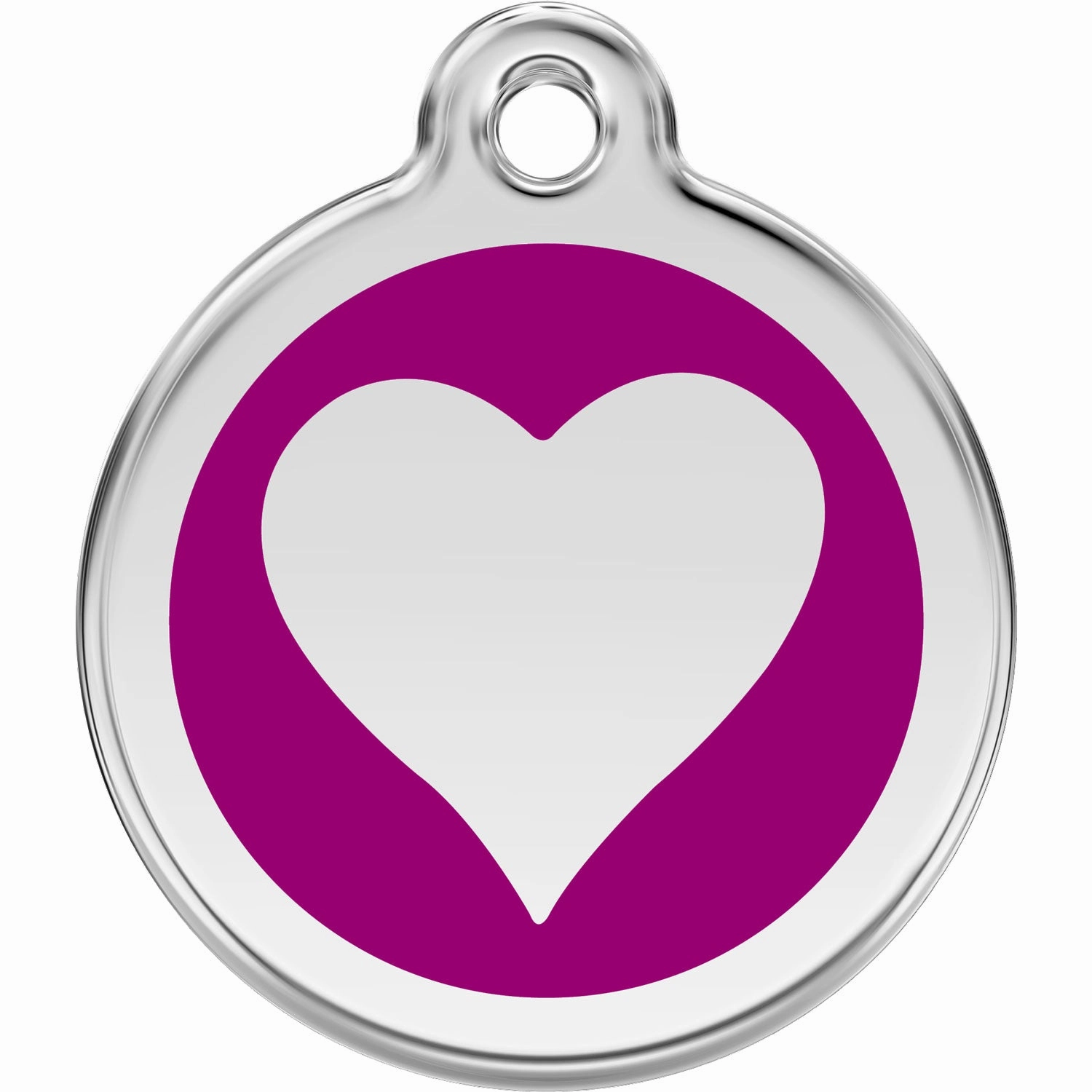 Red Dingo Heart Pet ID Dog Tags