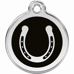 Red Dingo Horse Shoe Pet ID Dog Tags designer pet clothes,designer dog collar,luxury pet gear