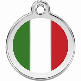 Red Dingo Italian Flag Pet ID Dog Tags dog skin care,coat conditioner,anti itch dog spray
