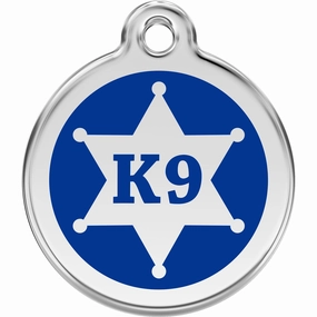 Red Dingo K9 Sheriff Pet ID Dog Tags designer pet clothes,designer dog collar,luxury pet gear