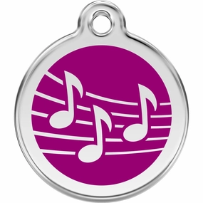 Red Dingo Music Pet ID Dog Tags designer pet clothes,designer dog collar,luxury pet gear