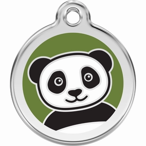 Red Dingo Panda Pet ID Dog Tag designer pet clothes,designer dog collar,luxury pet gear