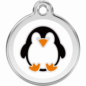 Red Dingo Penguin Pet ID Dog Tag designer pet clothes,designer dog collar,luxury pet gear