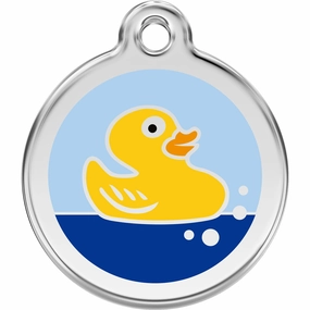Red Dingo Rubber Duck Pet ID Dog Tags designer pet clothes,designer dog collar,luxury pet gear