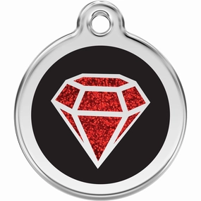 Red Dingo Ruby Pet ID Tag designer pet clothes,designer dog collar,luxury pet gear