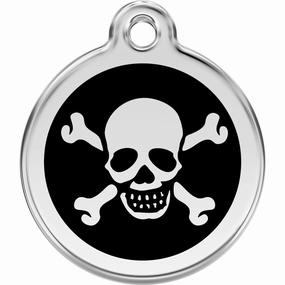 Red Dingo Skull/Crossbones Pet ID Dog Tags dog skin care,coat conditioner,anti itch dog spray