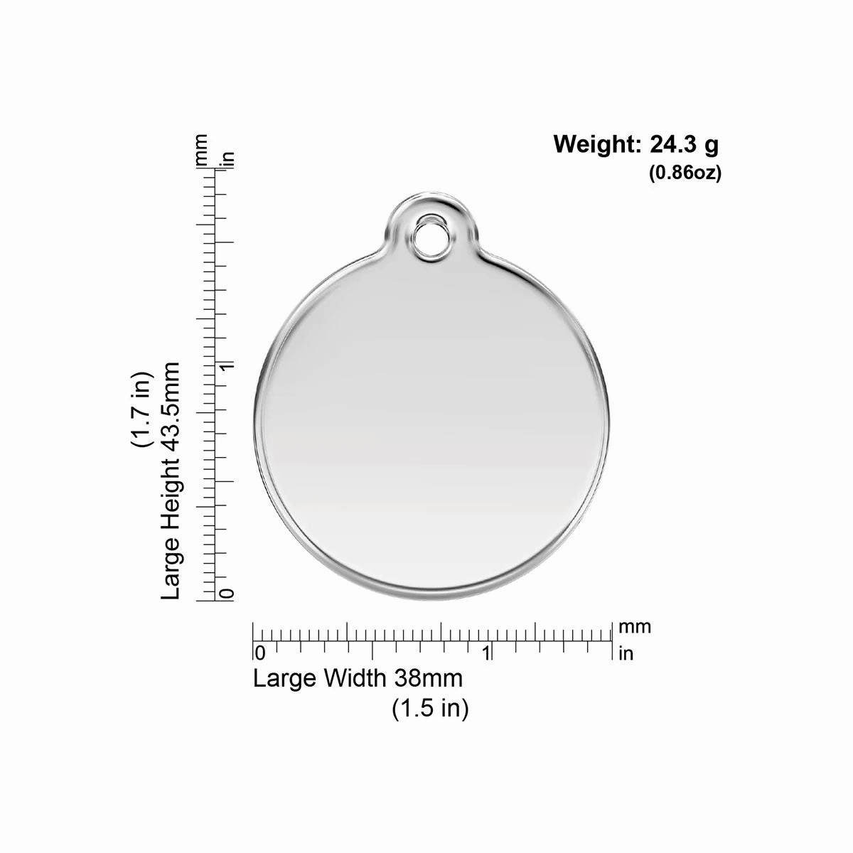 Red Dingo Smiley Face Pet ID Dog Tags