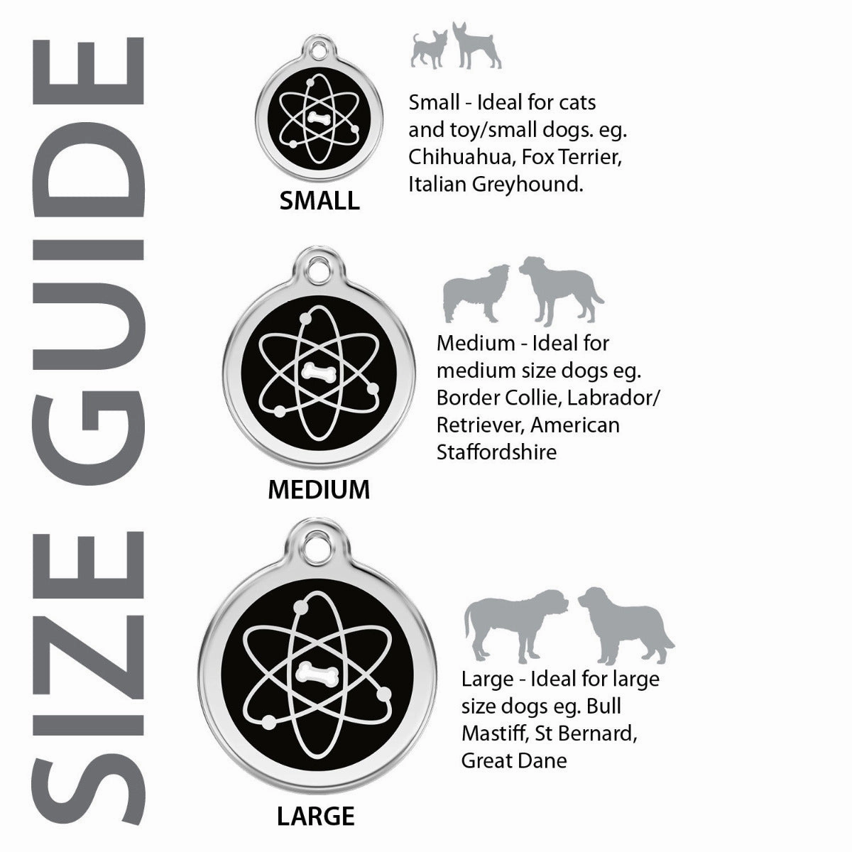 Red Dingo Snowflake Pet ID Dog Tags