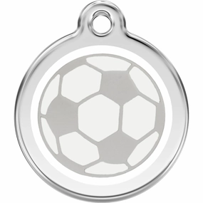 Red Dingo Soccer Ball Pet ID Dog Tags designer pet clothes,designer dog collar,luxury pet gear