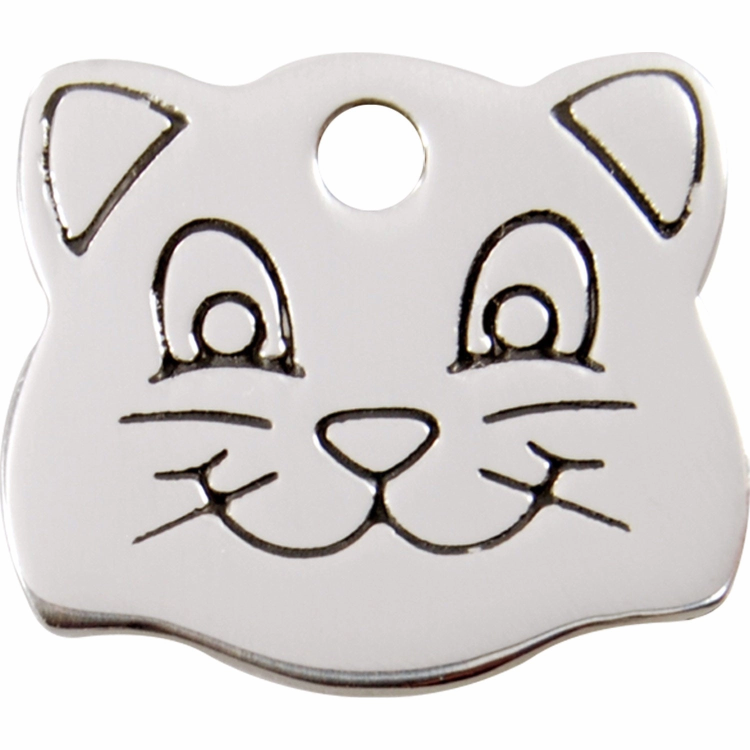 Red Dingo Stainless Steel Cat Face Pet ID Cat Tags dog skin care,coat conditioner,anti itch dog spray