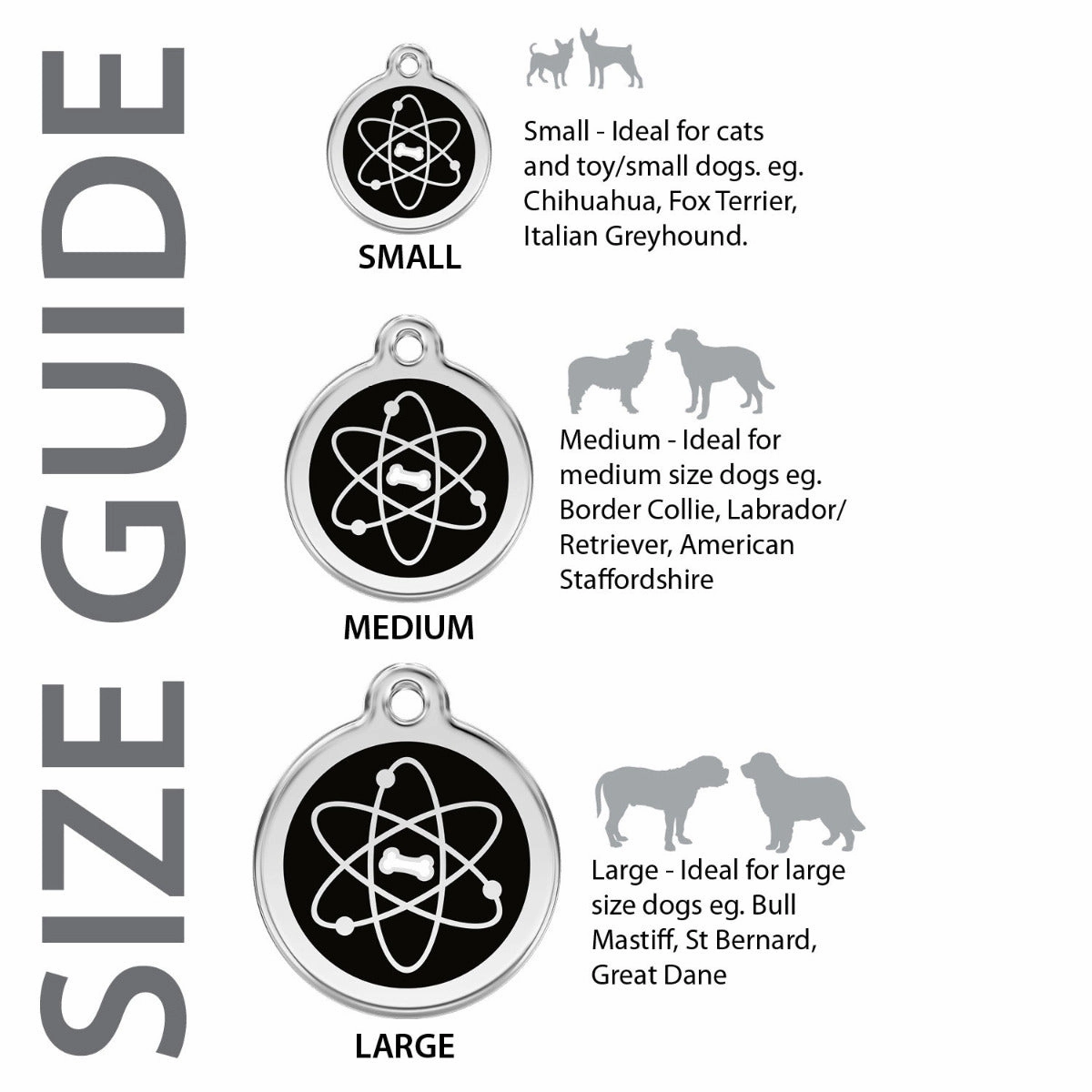 Red Dingo Stars Pet ID Dog Tags