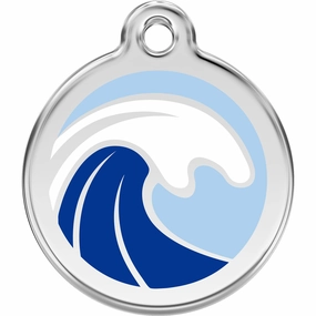 Red Dingo Wave Pet ID Dog Tags dog skin care,coat conditioner,anti itch dog spray