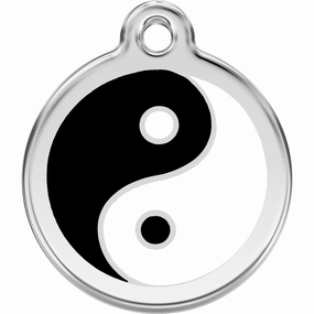 Red Dingo Ying Yang Pet ID Dog Tags designer pet clothes,designer dog collar,luxury pet gear