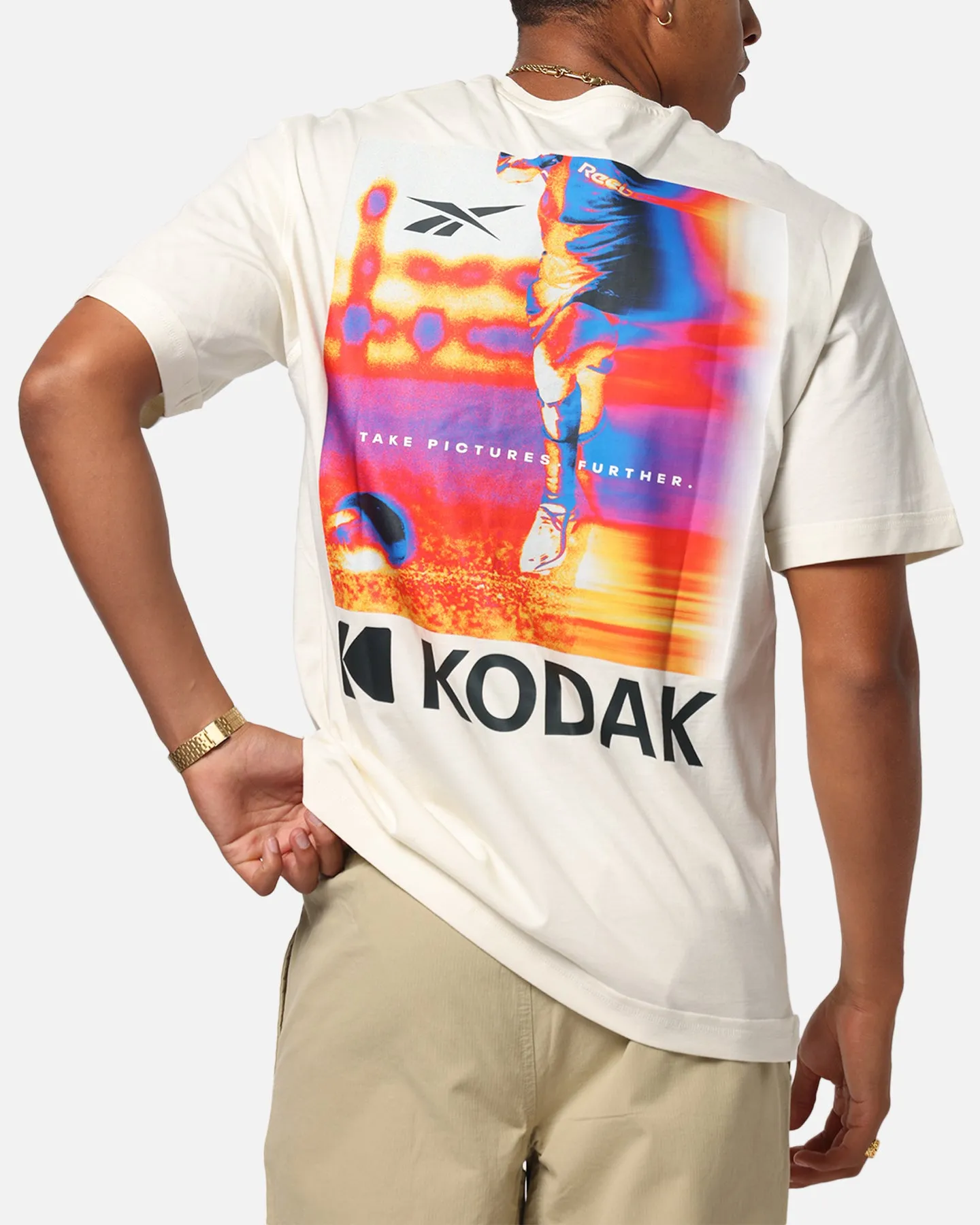 Reebok x Kodak Graphic Run T-Shirt Chalk