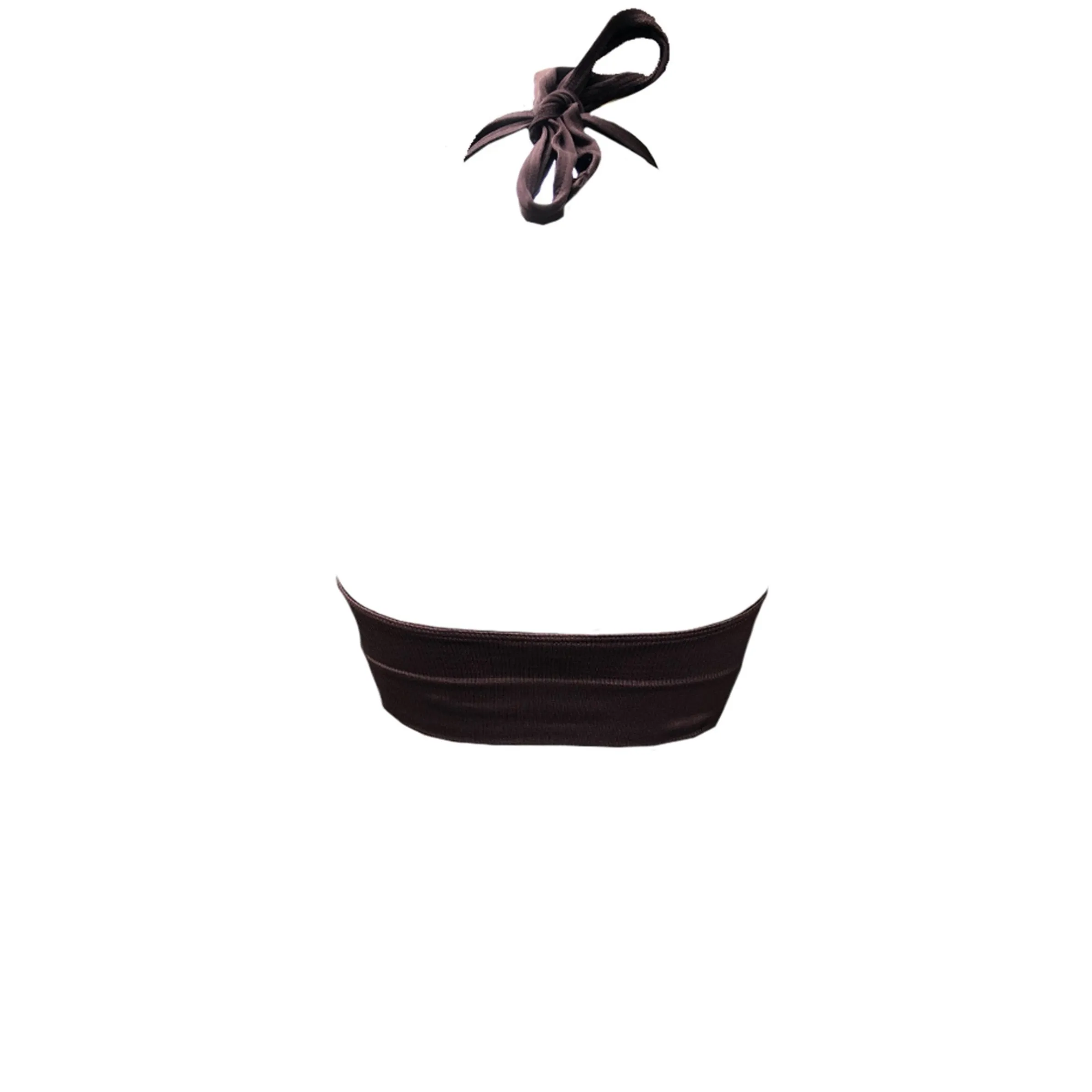 REVITALISED Halterneck Top | Chocolate Brown