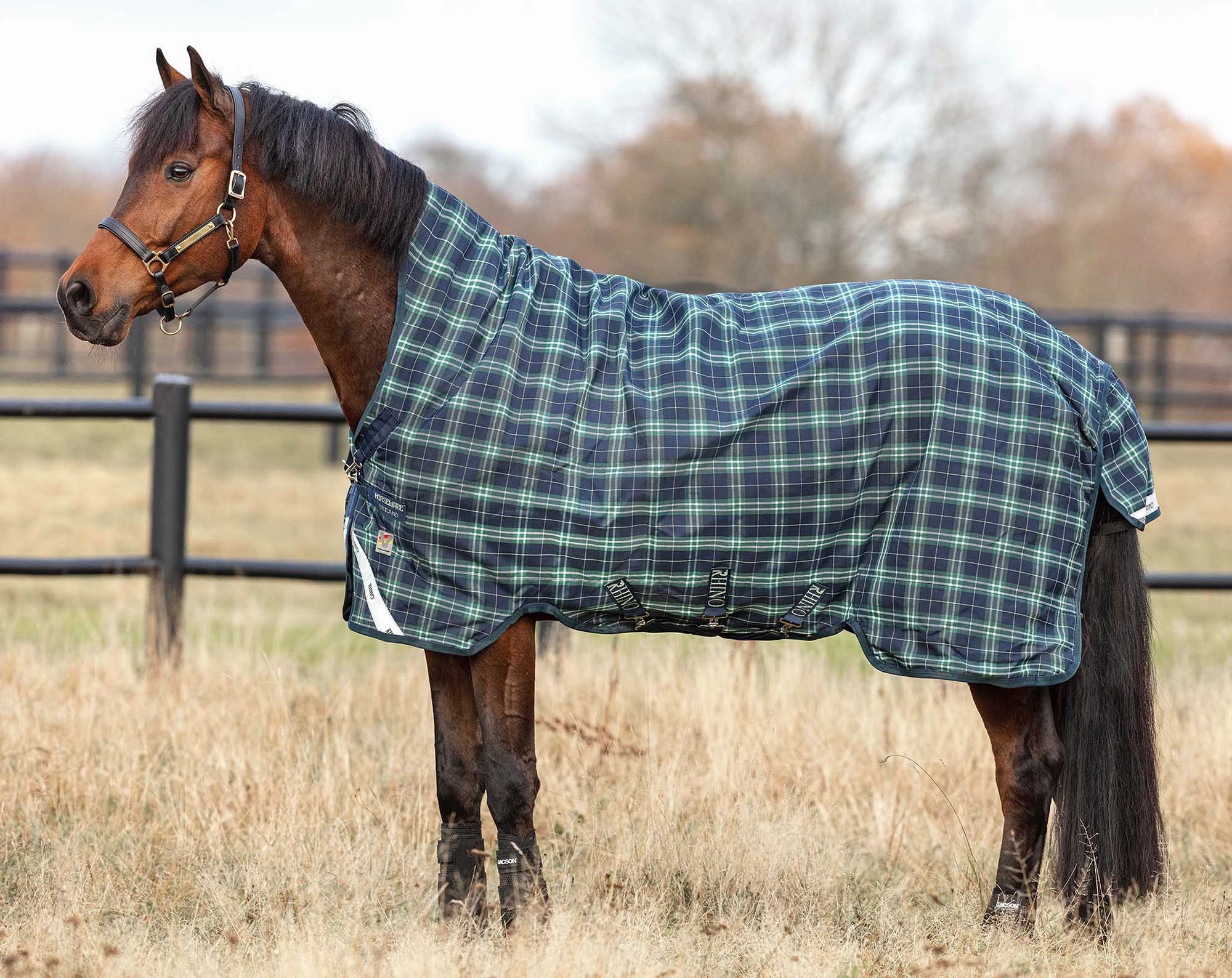 Rhino Wug Hunter Check Heavyweight Horse Turnout Blanket with Vari-Layer horse blanket,poultry bed sheet,equine sheets