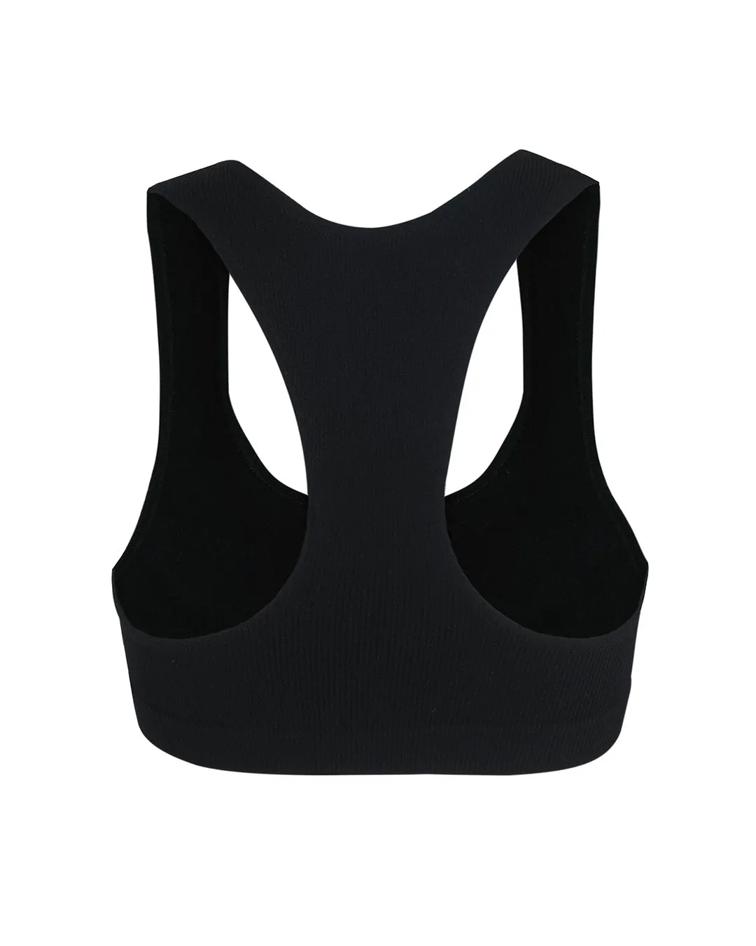 RIBBED ELATED Bra Top | Black