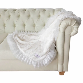 Romantic Dog Blanket Ivory fleece dog blanket,soft dog throw,cozy pet blanket