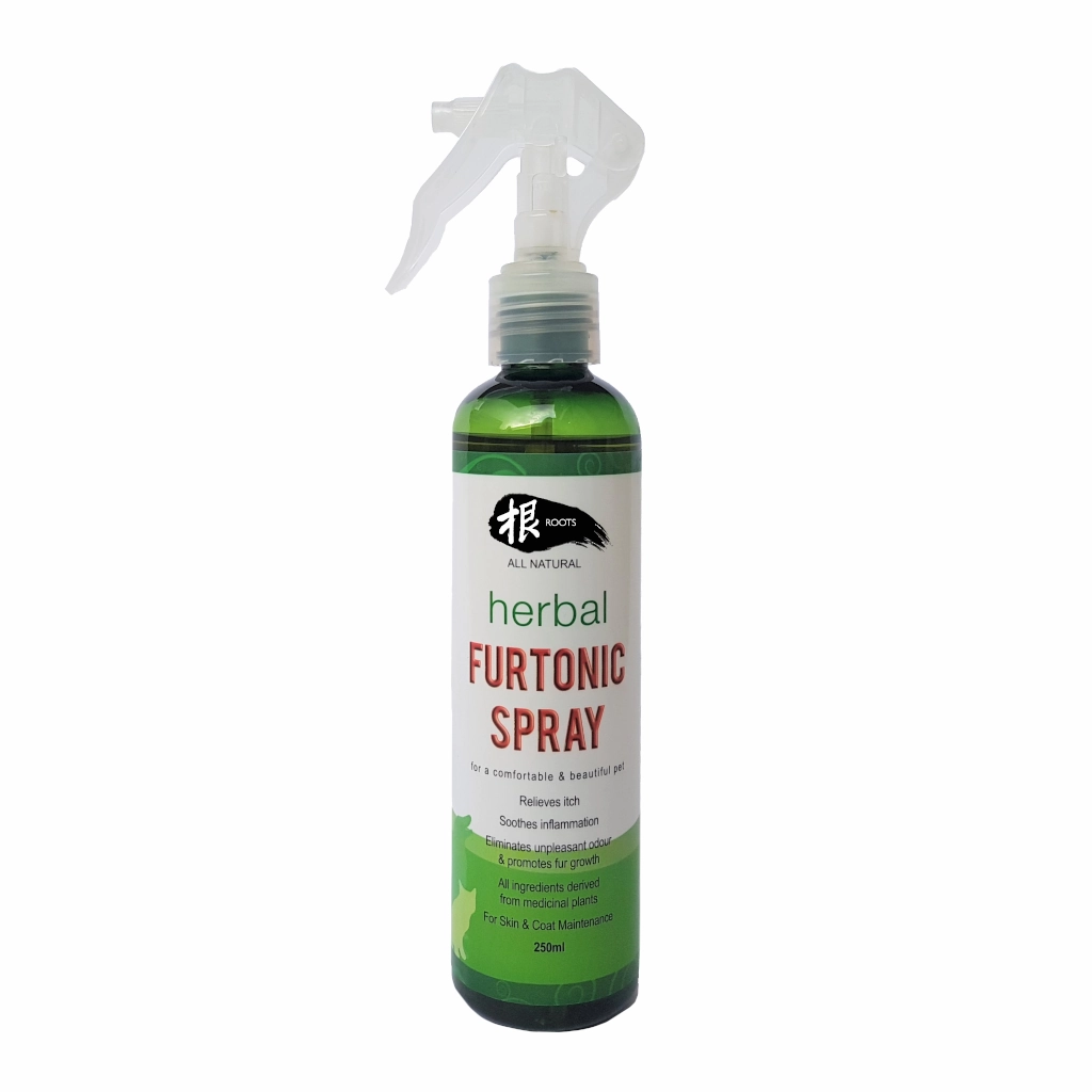 Roots Herbal FurTonic Spray 250ml small pet habitat,pet cage accessories,small animal home