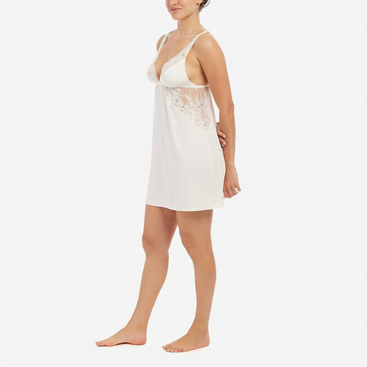 Rosalia Tencel Modal Chemise In Ivory