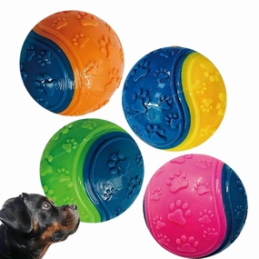Rubber Dog Toy Ball With Squeaker durable dog toy,rope chew toy,interactive dog toy