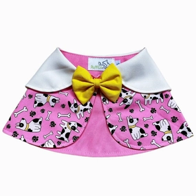 RuffCo Handcrafted Cape For Cats & Dogs (Pink Bull Terriers) dog clothes,dog sweater,fashionable dog wear