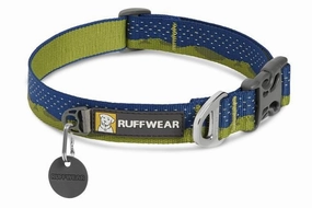 Ruffwear Crag Dog Collar   - M-GREEN dog harness and leash,reflective dog collar,pet walking gear